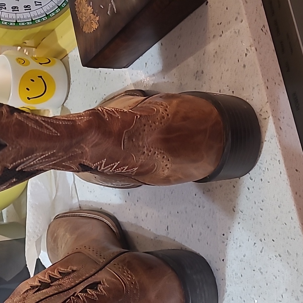 Men's Cool VentTek Western Boot Ariat Size 8 D Style Number Style 10031446 - Picture 9 of 13